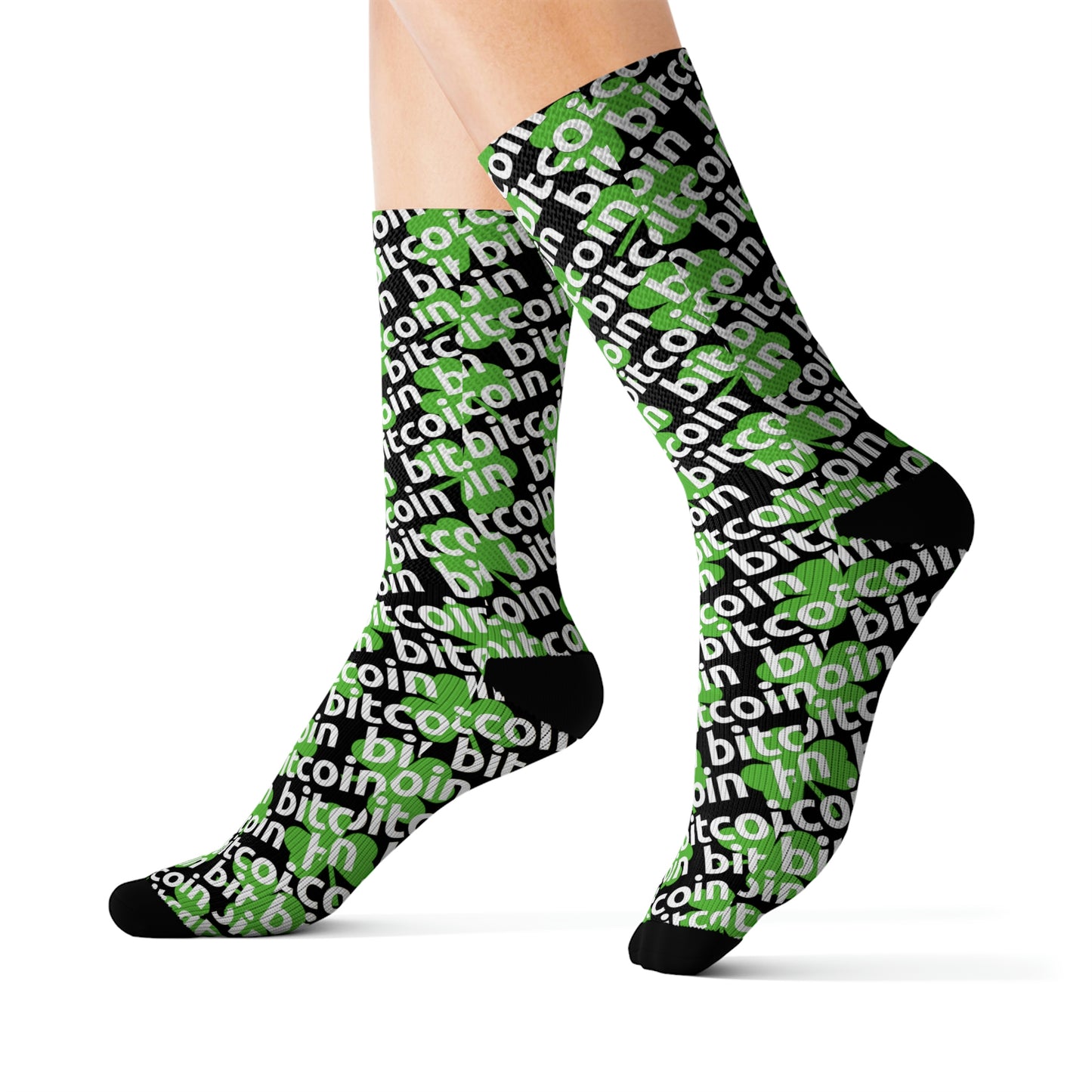 Bitcoin St. Patrick's Day Lucky Socks Printify