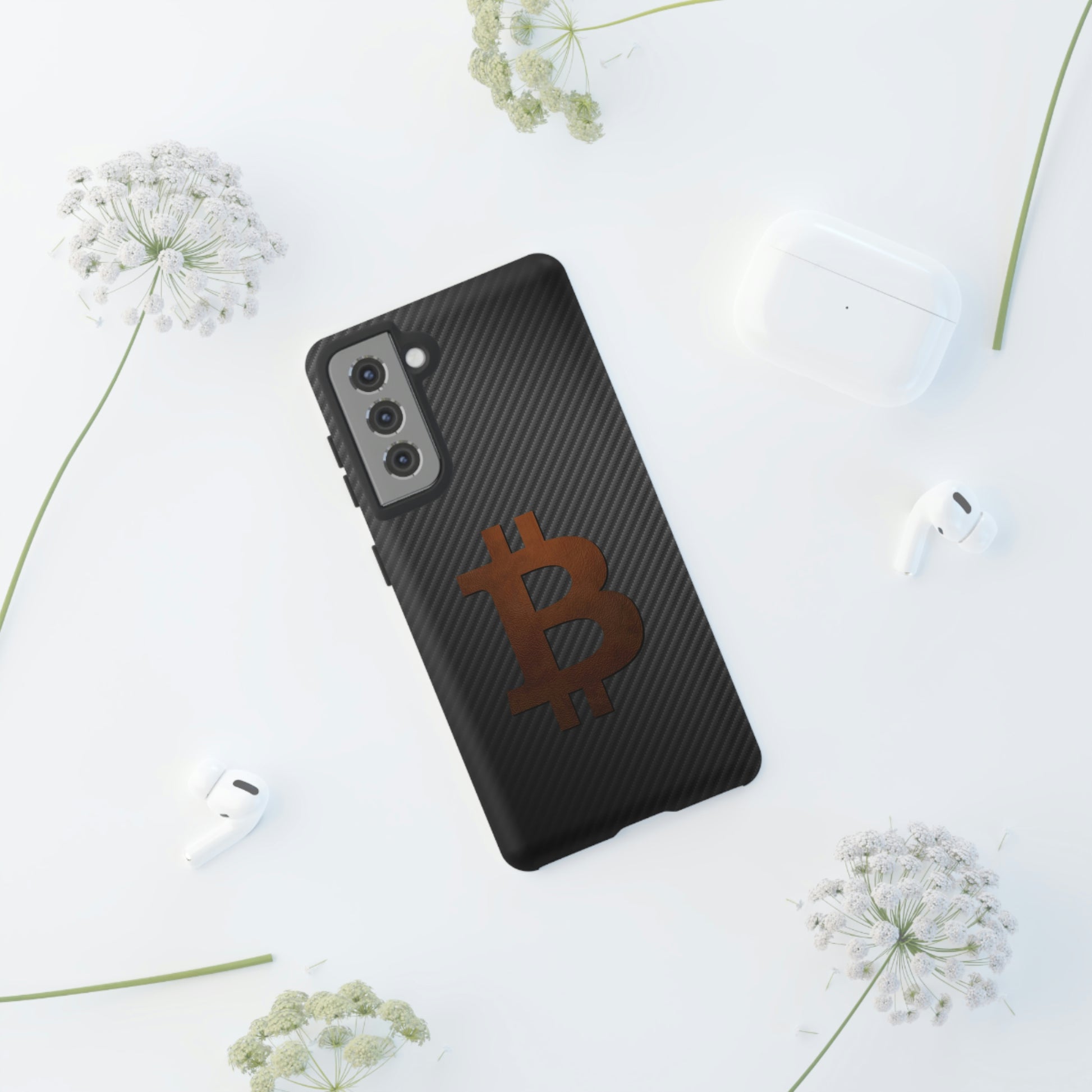 Bitcoin Fiber Brown Leather Case In N Out Crypto