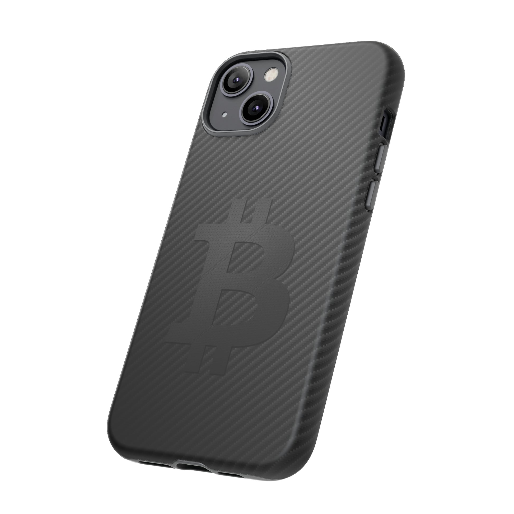 Bitcoin Fiber Blk Leather Tough Case In N Out Crypto