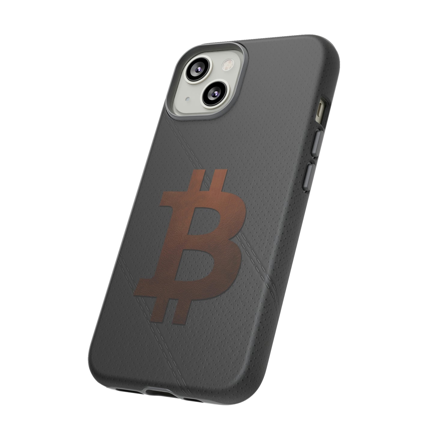 Bitcoin Brown Leather Case