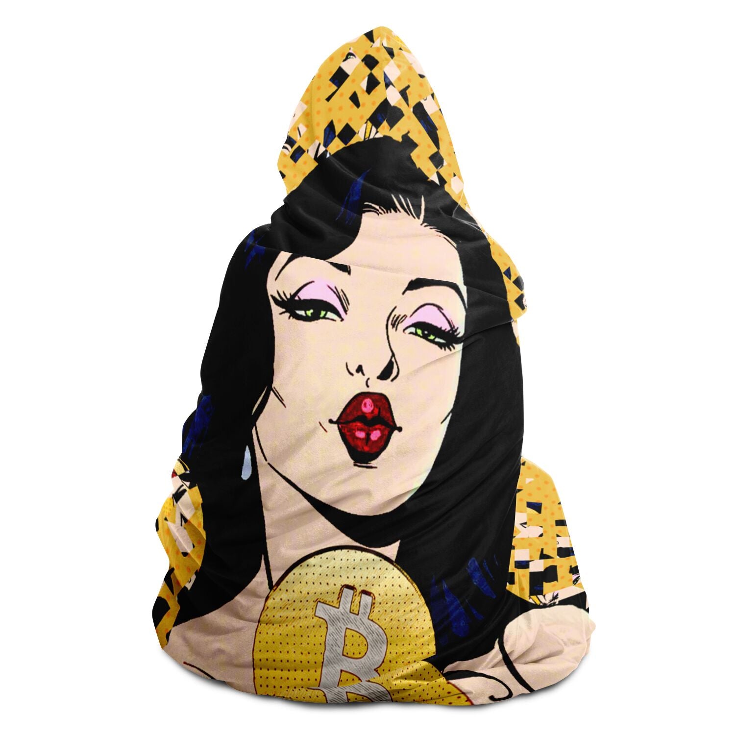 Bitcoin Pump Hooded Blanket In N Out Crypto