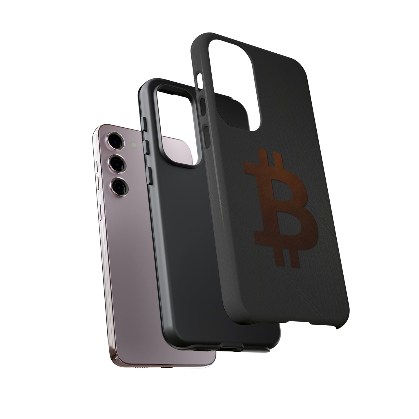 Bitcoin Brown Leather Case