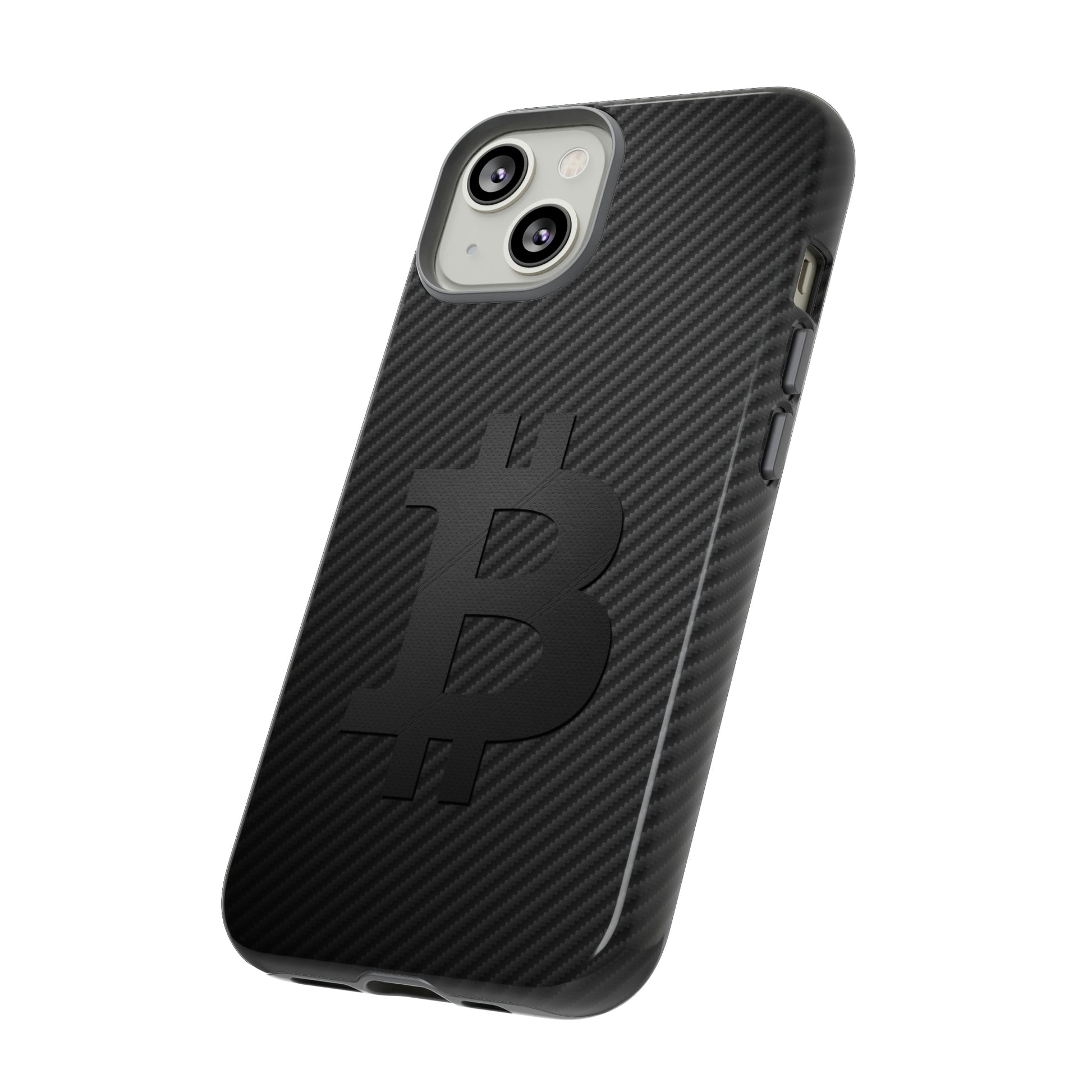 Bitcoin Fiber Blk Leather Tough Case In N Out Crypto