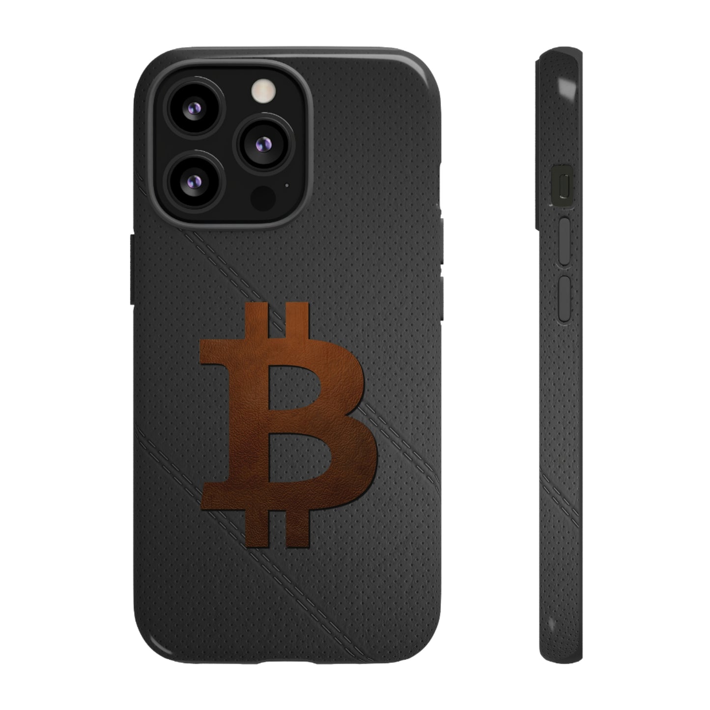 Bitcoin Brown Leather Case