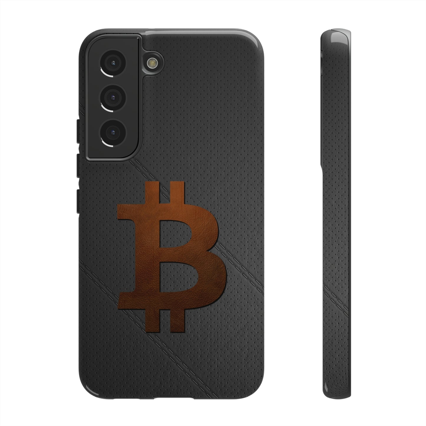 Bitcoin Brown Leather Case