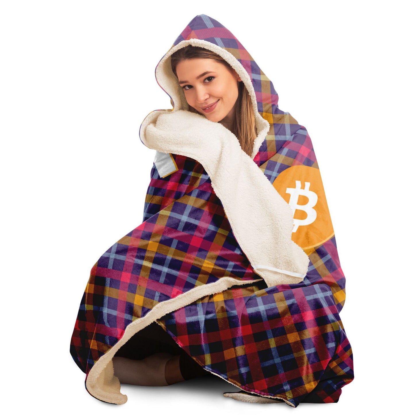 Bitcoin Kite Hooded Blanket
