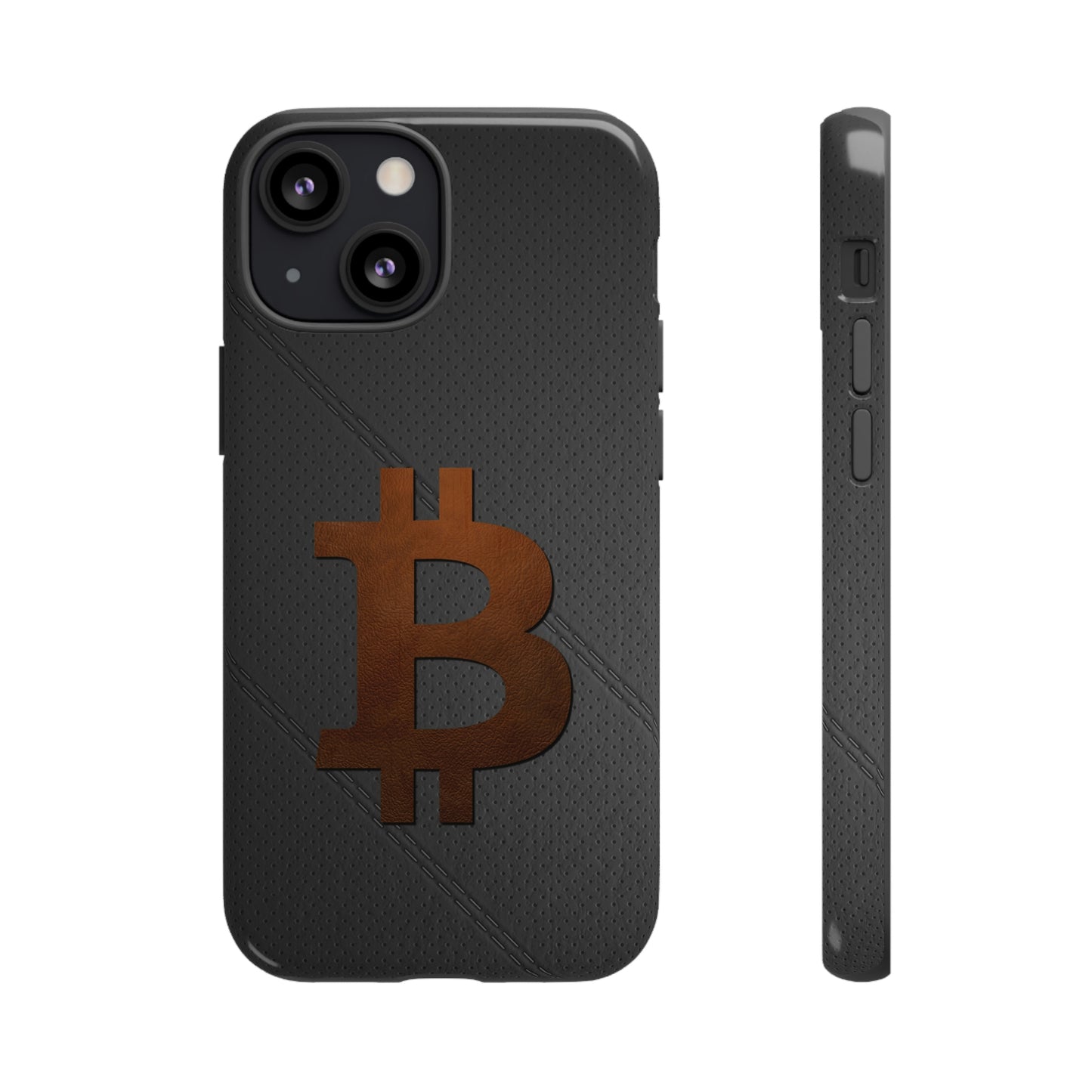 Bitcoin Brown Leather Case