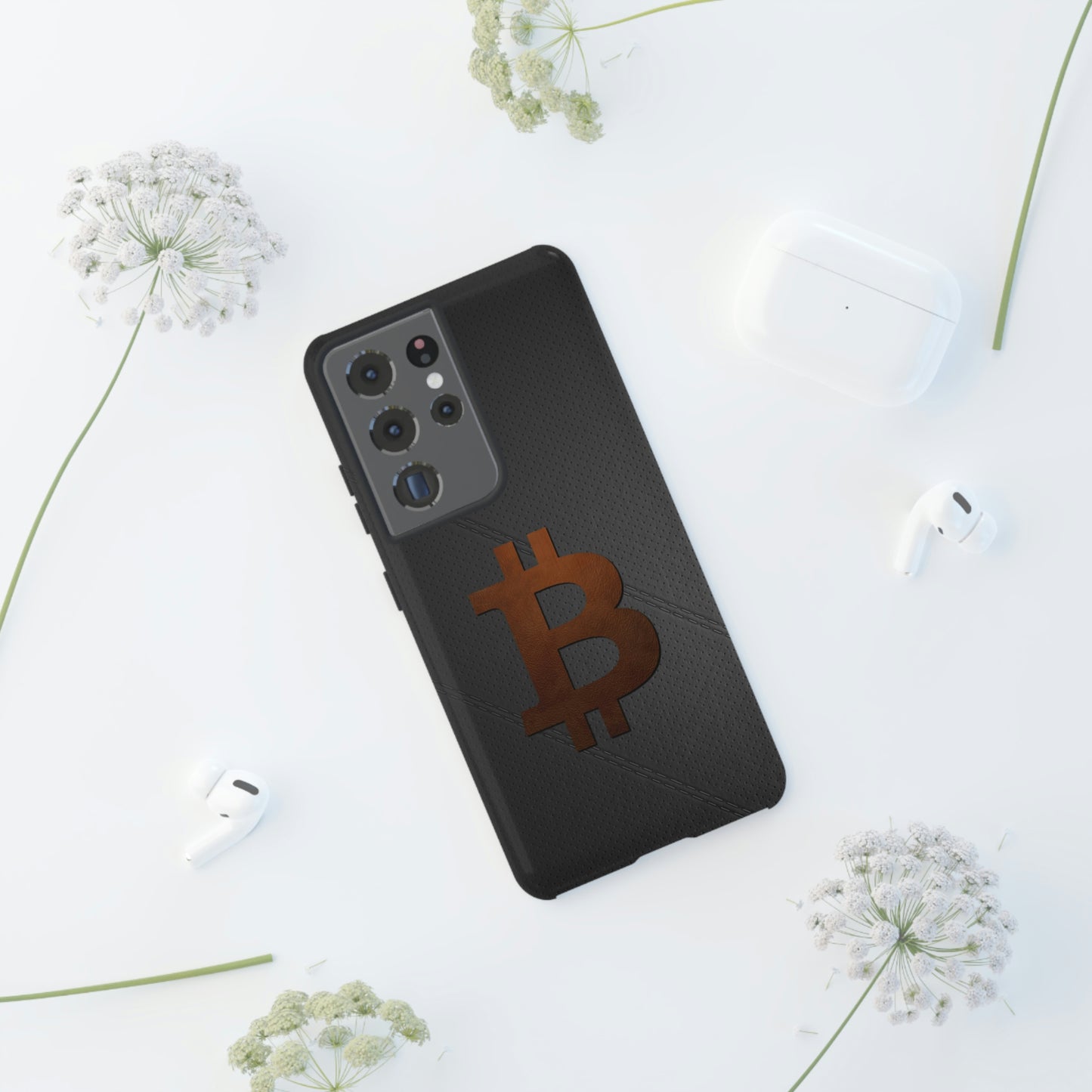 Bitcoin Brown Leather Case