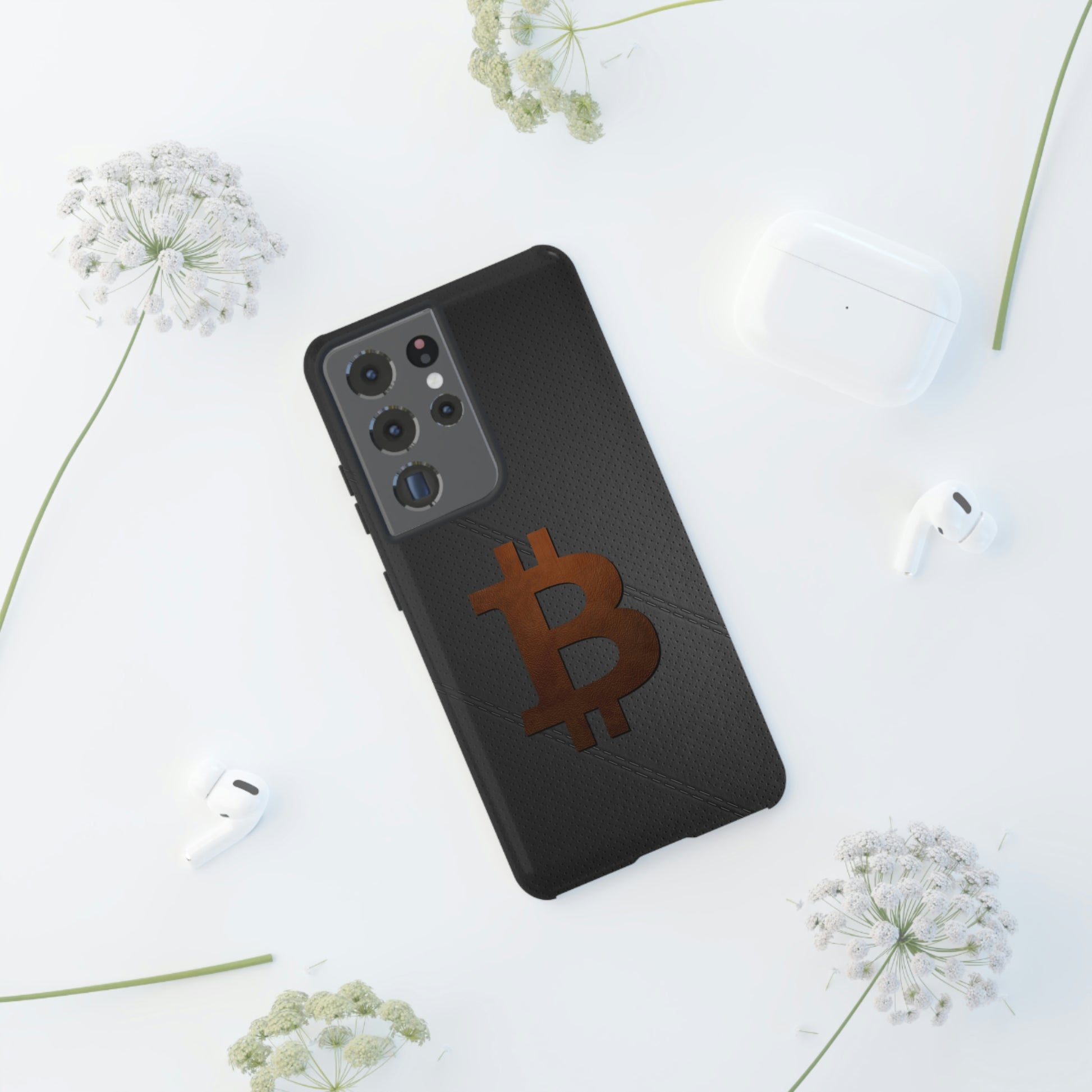 Bitcoin Brown Leather Case In N Out Crypto