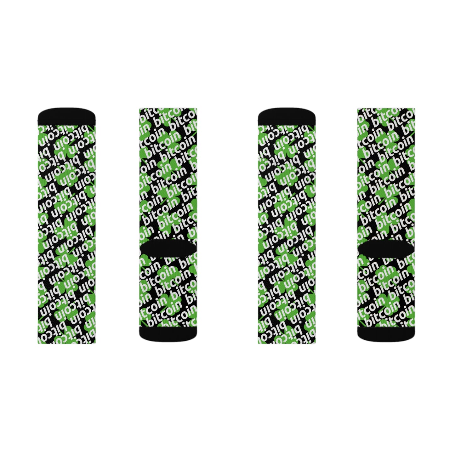 Bitcoin St. Patrick's Day Lucky Socks Printify