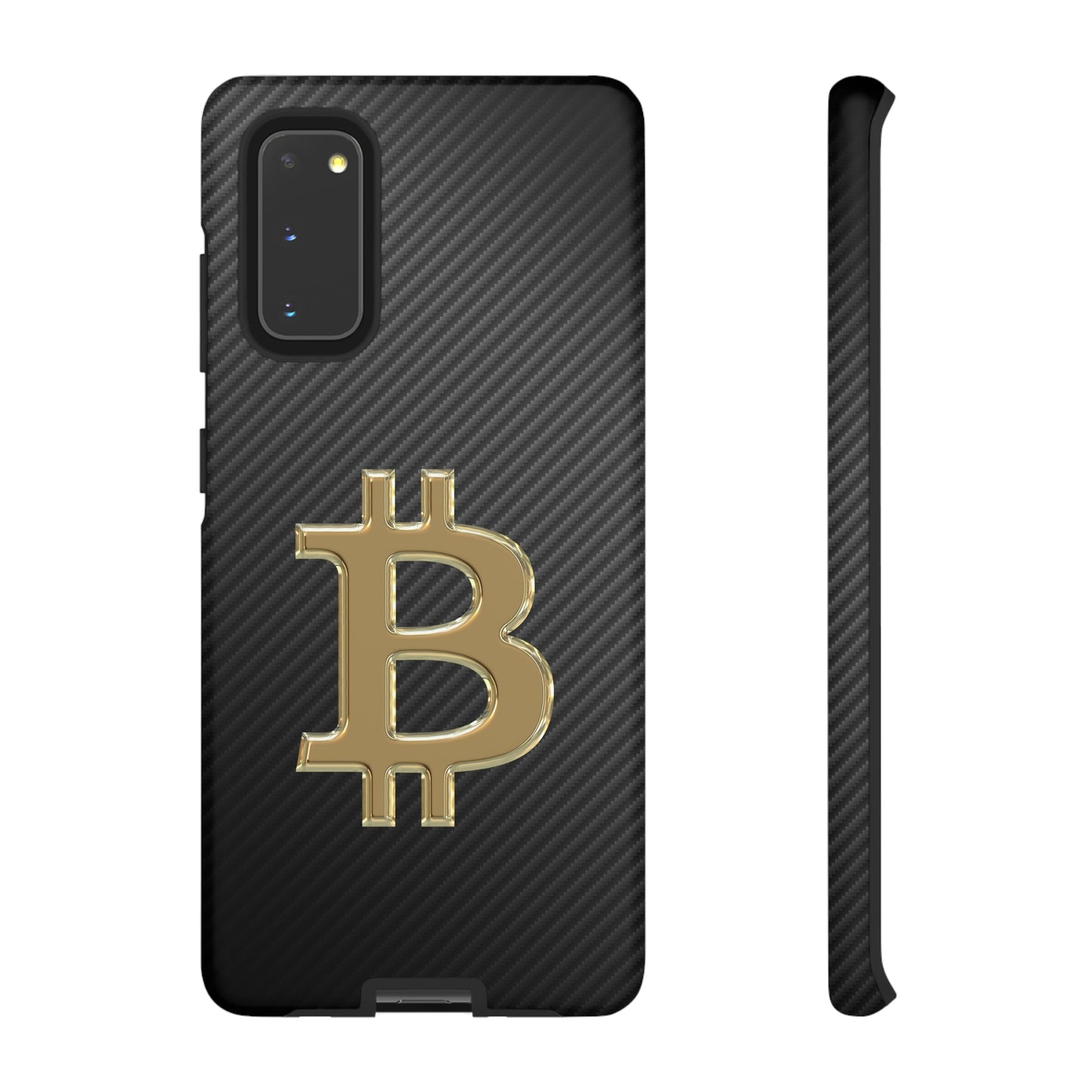 Bitcoin Carbon Fiber Gold Case