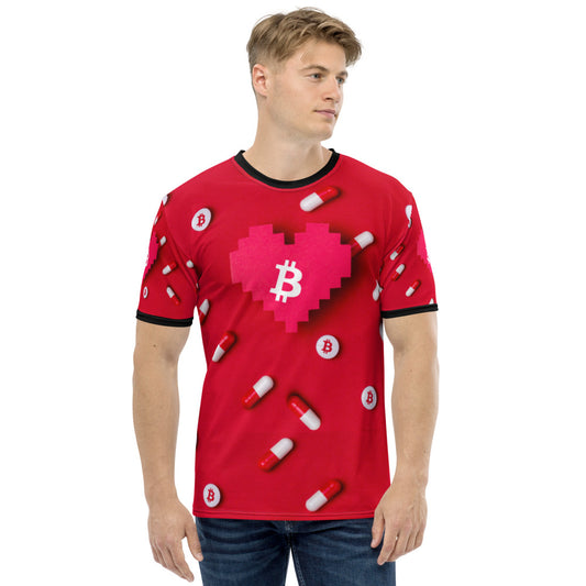 Bitcoin Heart Pill | Shirts & Tops | bitcoin-heart-pill-tee | printful