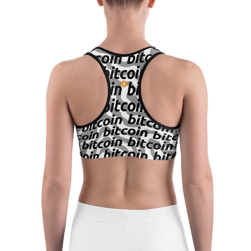 Bitcoin Loft Sports Bra printful