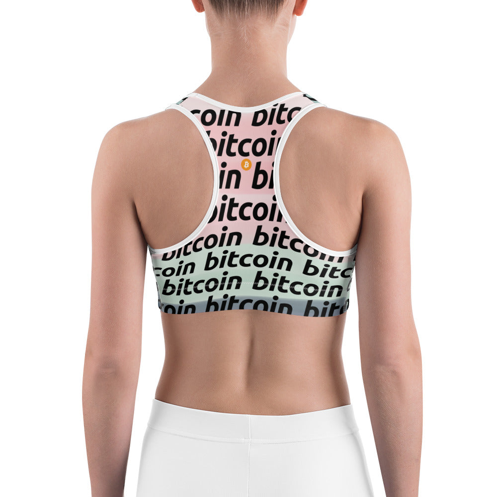 Bitcoin Palette Sport Bra printful