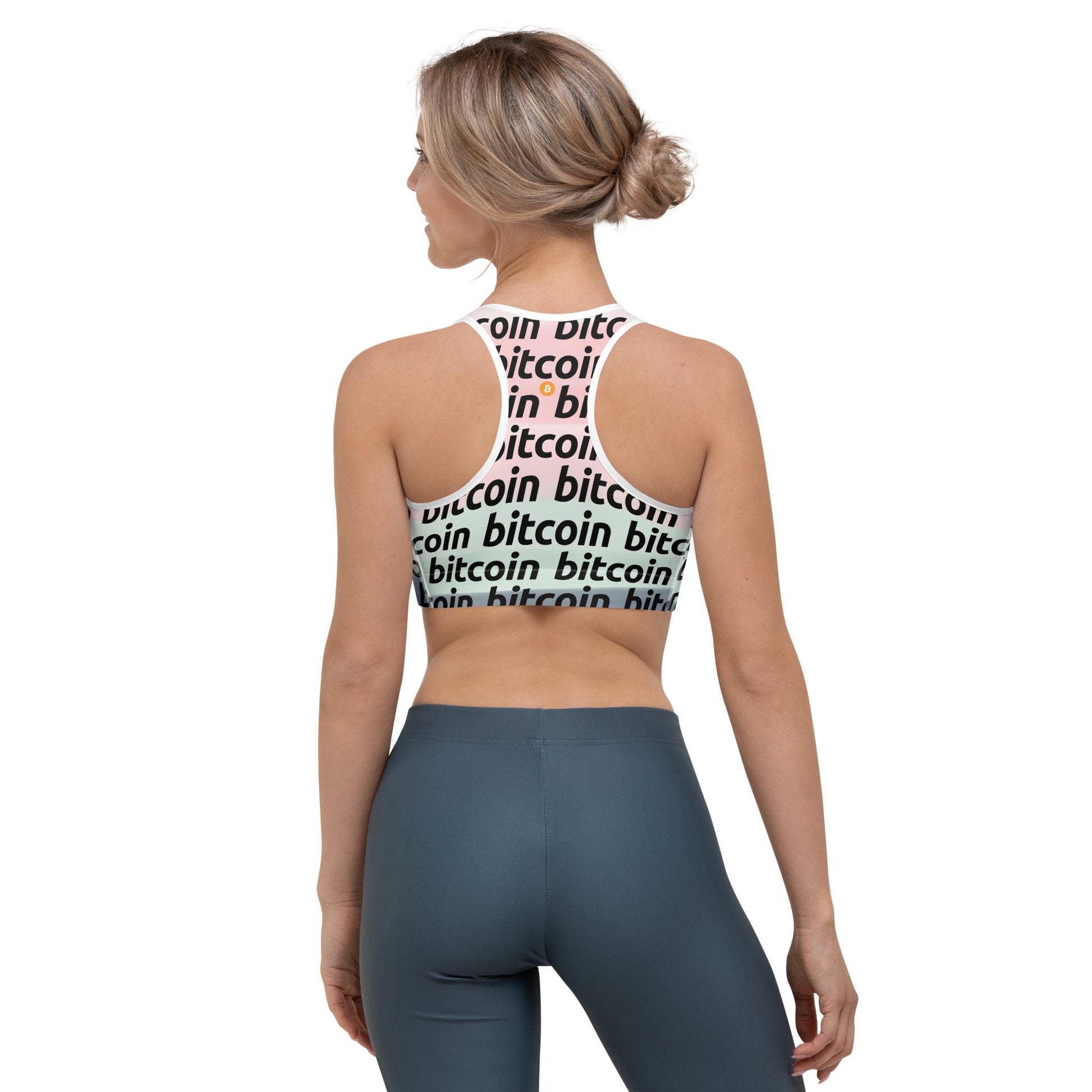 Bitcoin Palette Sport Bra printful