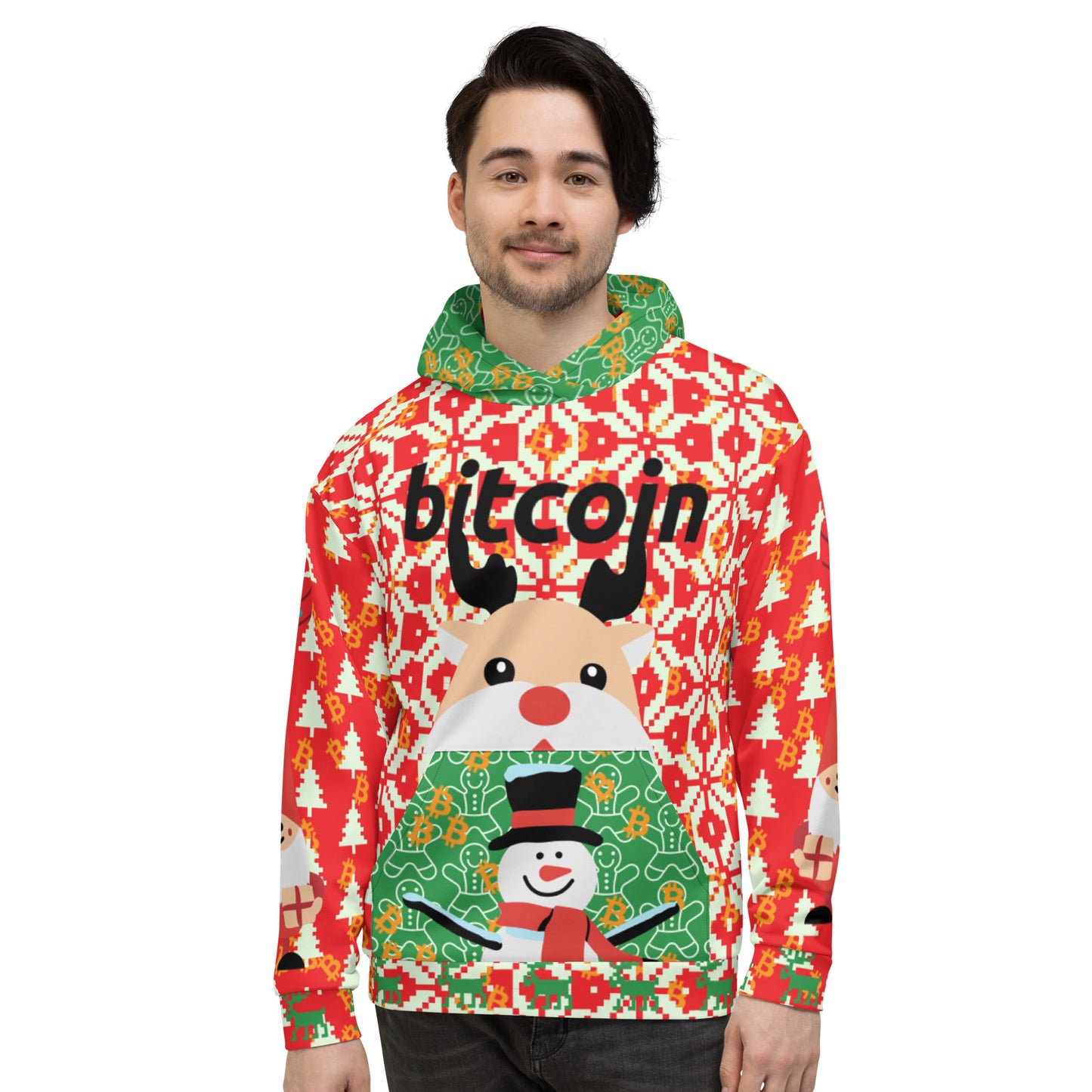 Bitcoin Christmas Ugly Hoodie