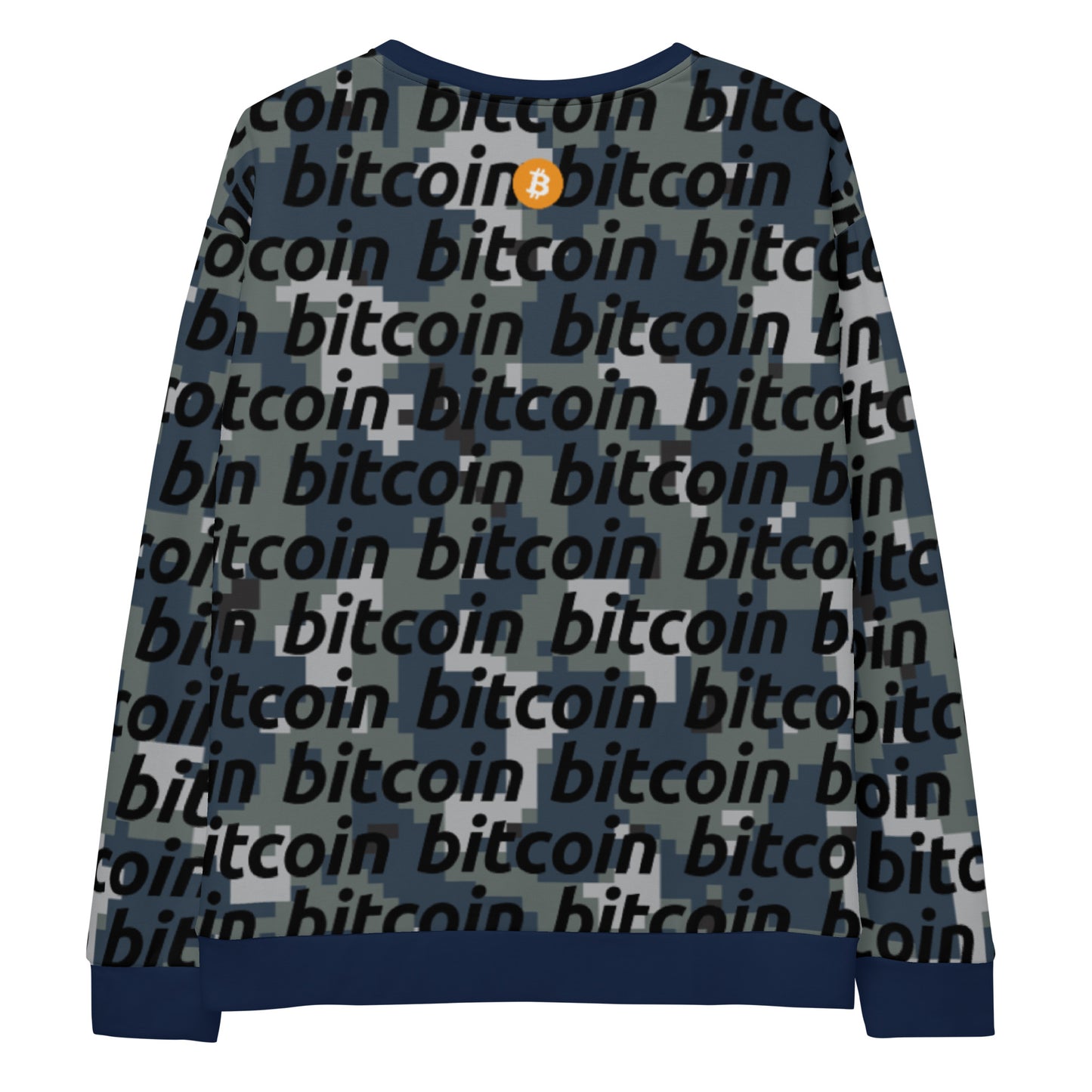 Bitcoin Camo Navy Sweatshirt