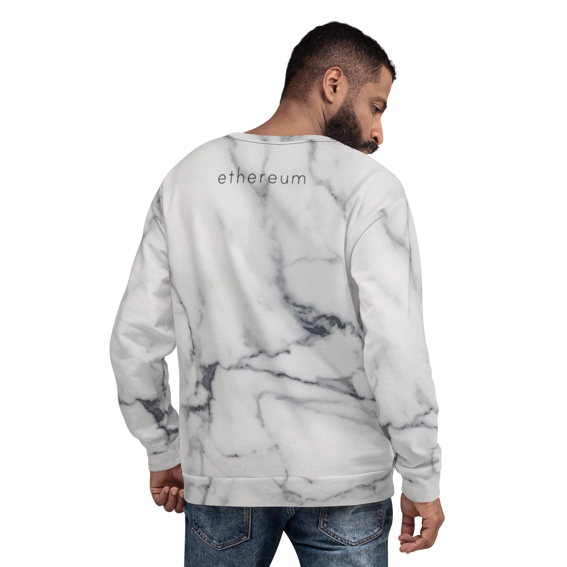 Ethereum Marble Logo Sweatshirt printful