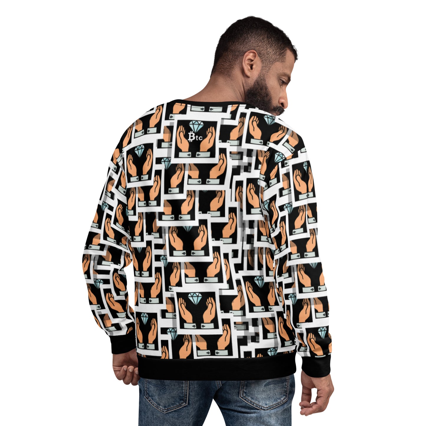 Bitcoin Diamond Hand Sweatshirt