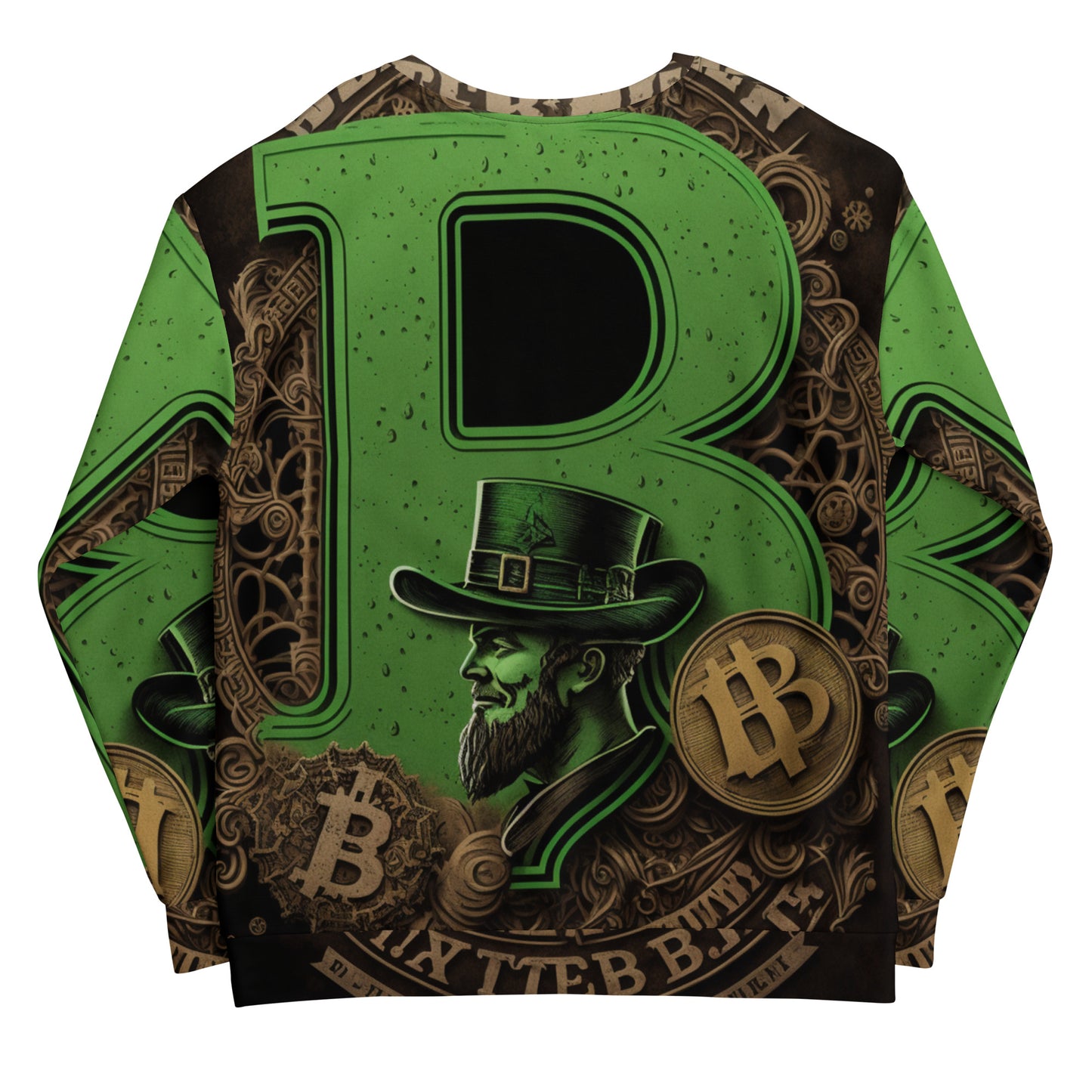Bitcoin Saint Patrick Gold Sweatshirt