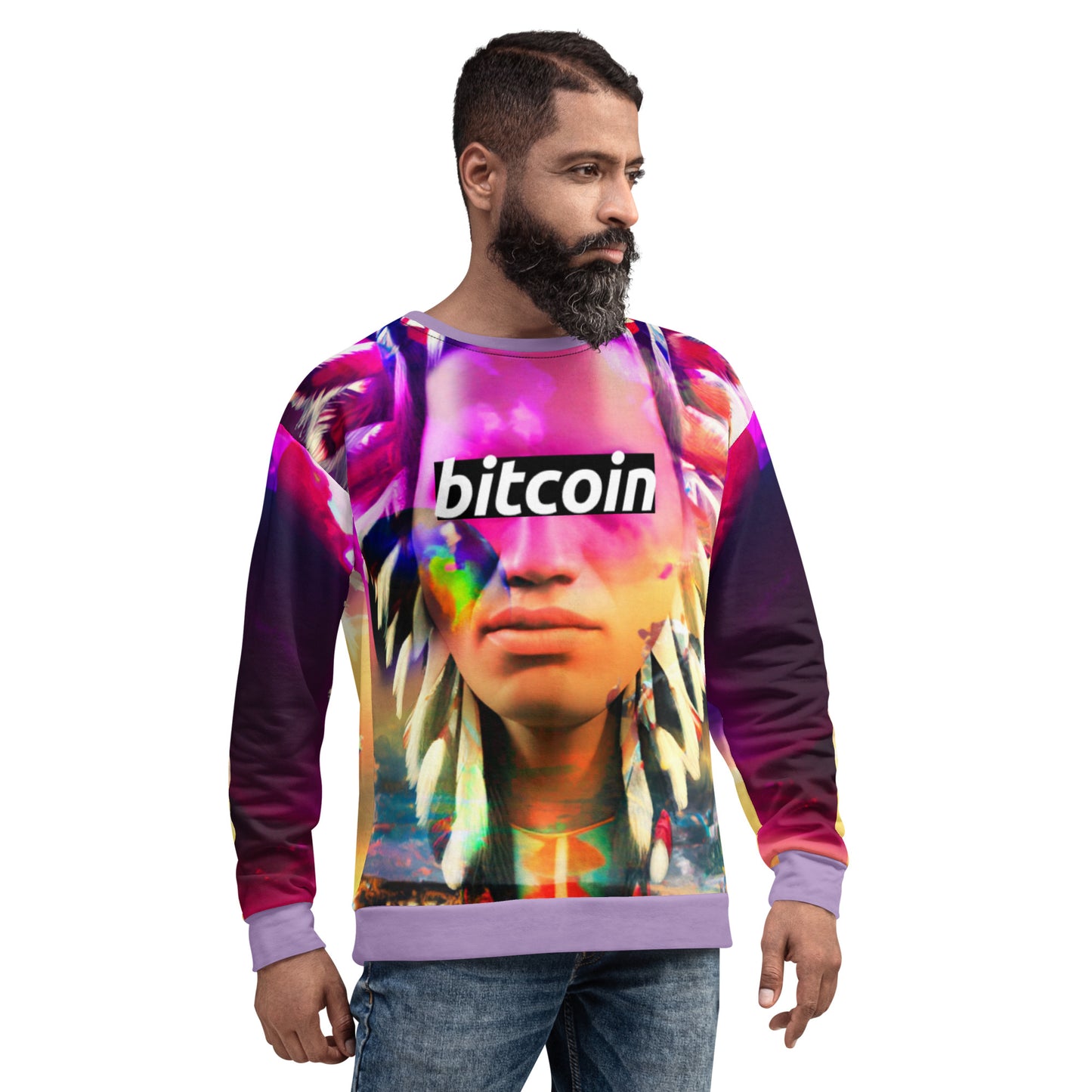 Bitcoin Bold Eye Sweatshirt printful