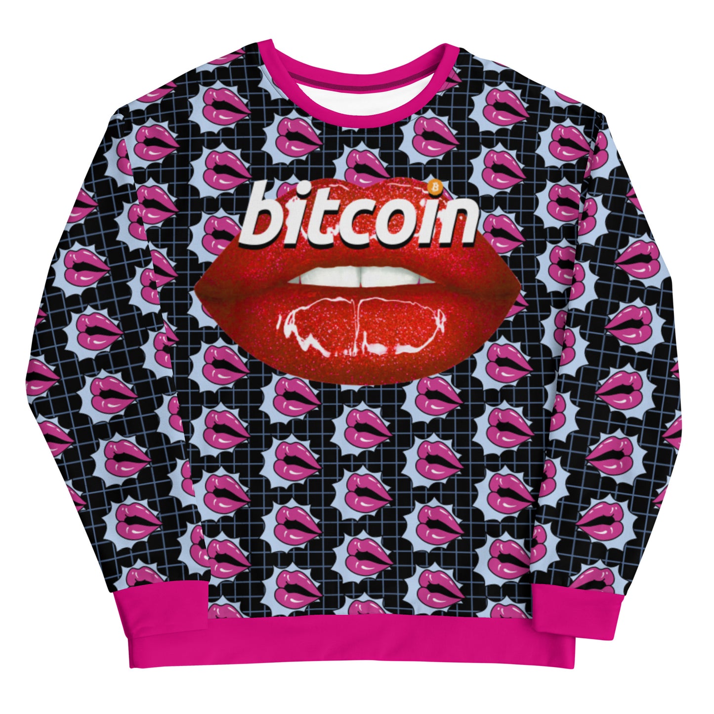 Bitcoin Lips Unisex Sweatshirt