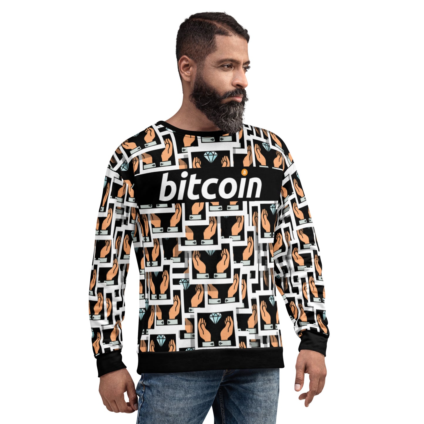 Bitcoin Diamond Hand Sweatshirt