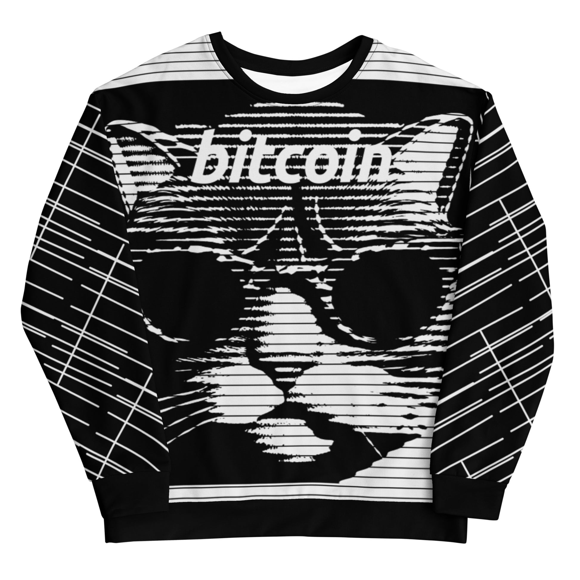 Bitcoin Bw Cat Sweatshirt printful