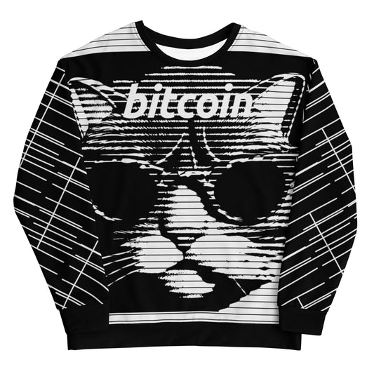 Bitcoin Bw Cat Sweatshirt