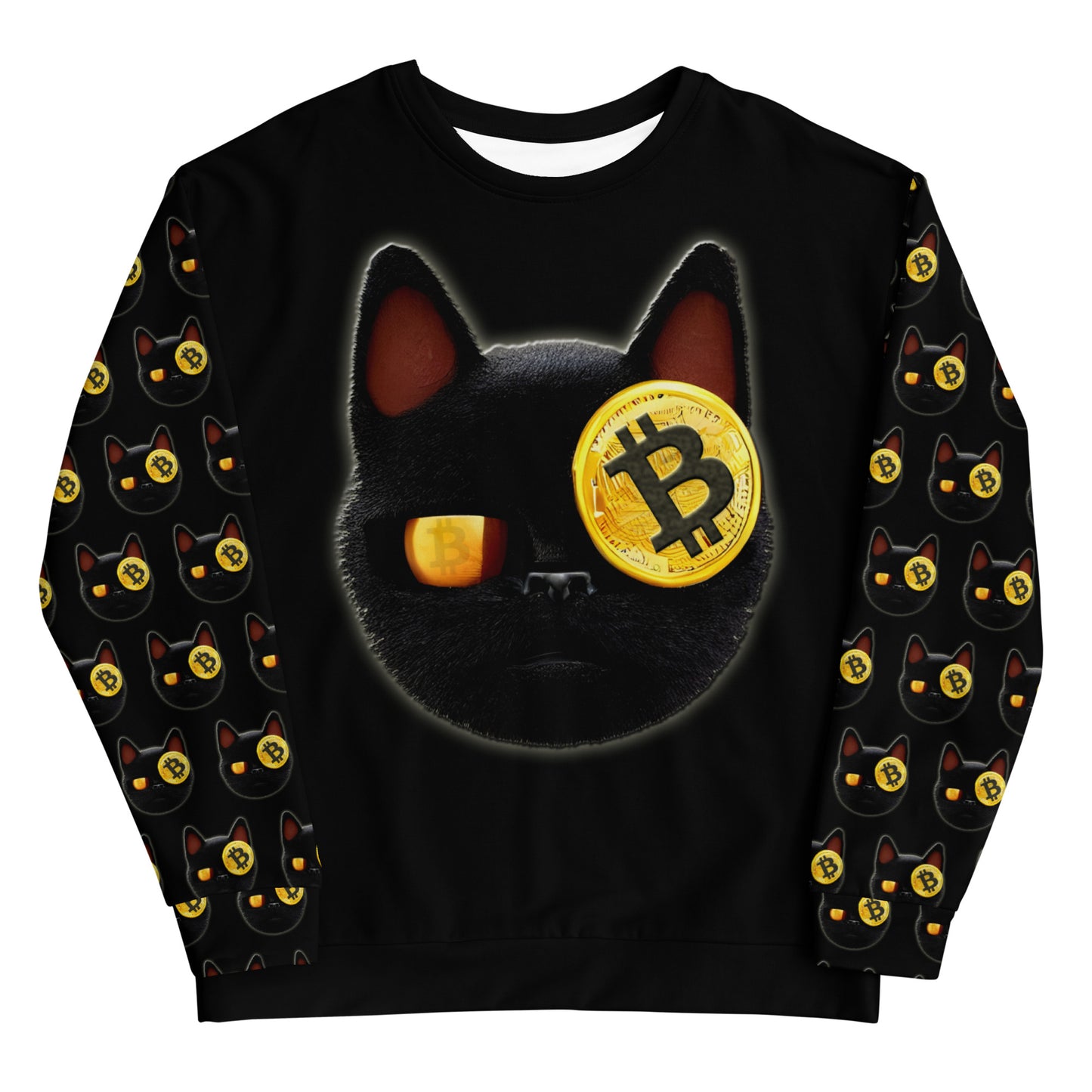 Bitcoin Cat Pirate Sweatshirt printful