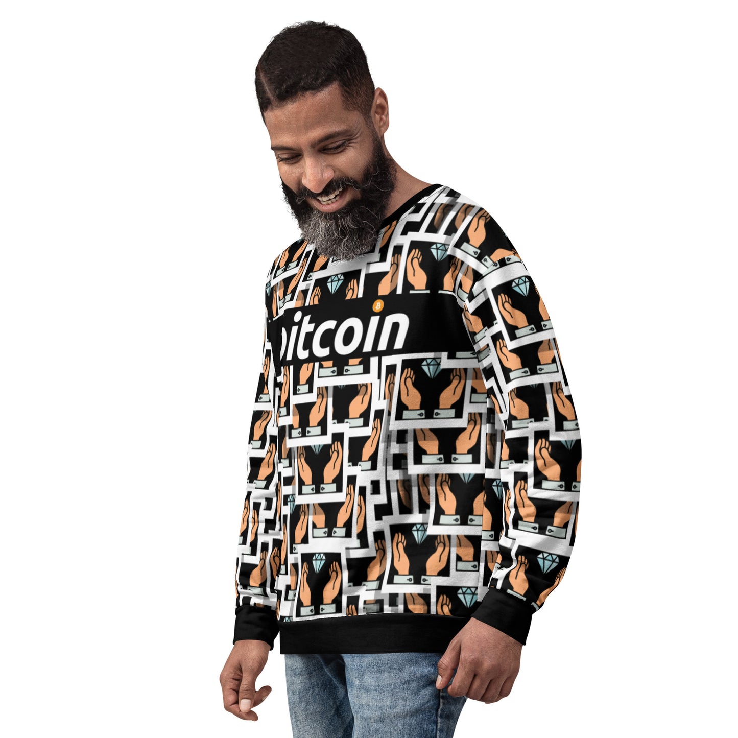 Bitcoin Diamond Hand Sweatshirt