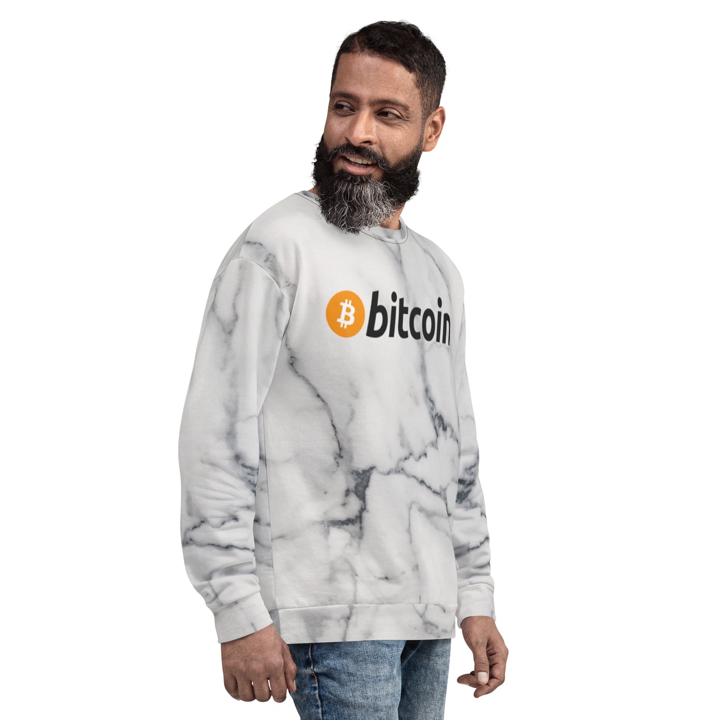 Bitcoin Marble Sweatshirt