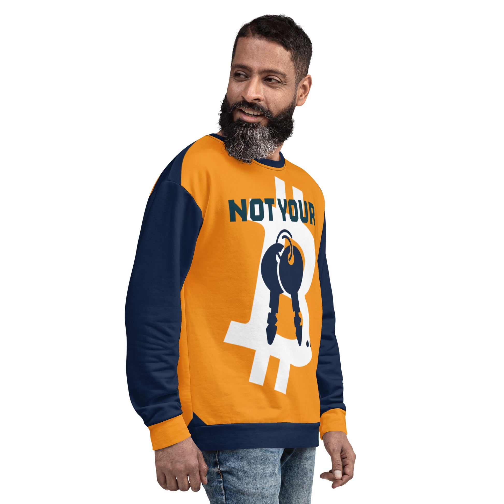 Bitcoin Not Your Keys Sweatshirt printful