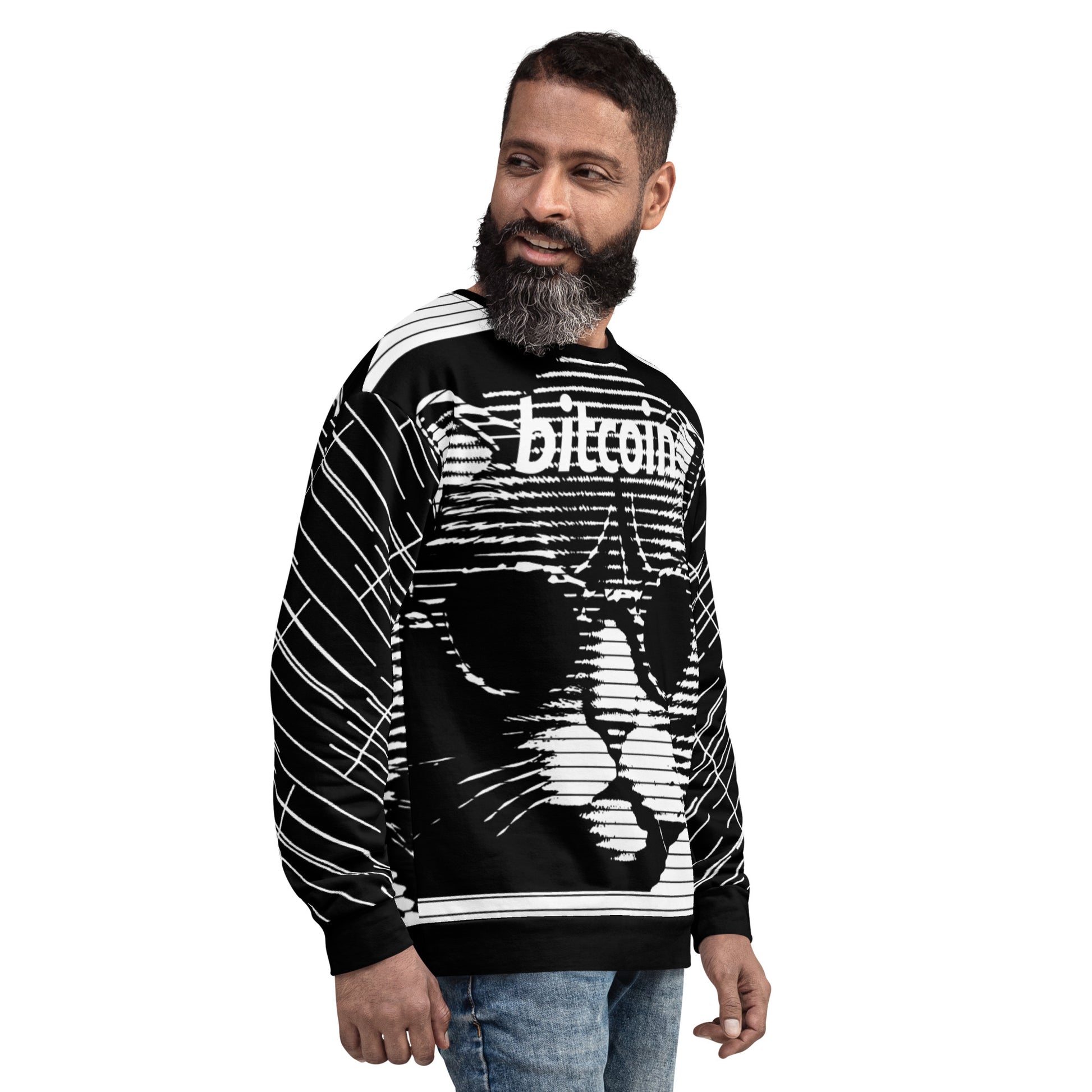 Bitcoin Bw Cat Sweatshirt printful