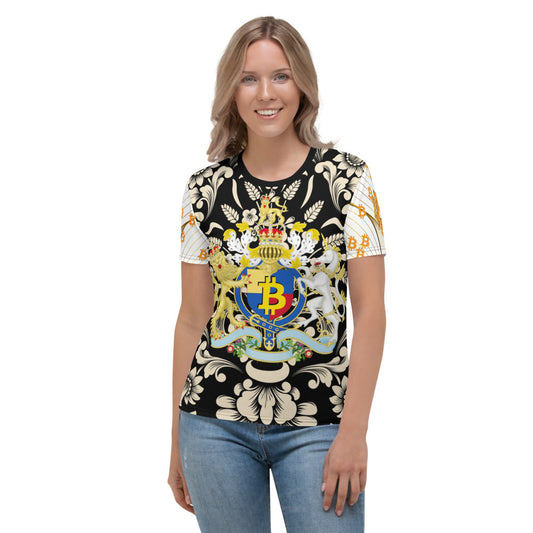 BITCOIN Crest | Shirts & Tops | bitcoin-crest-for-her-tee | printful