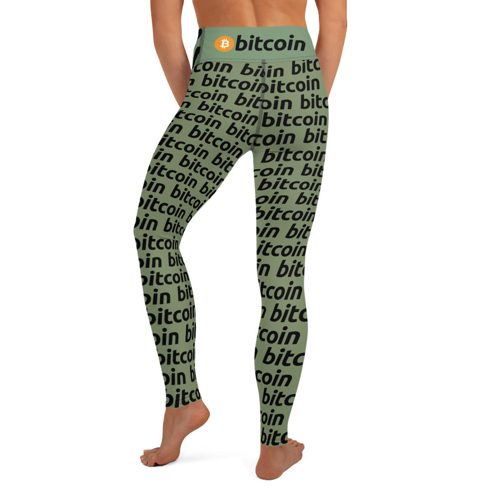 Bitcoin Forest Yoga Leggings