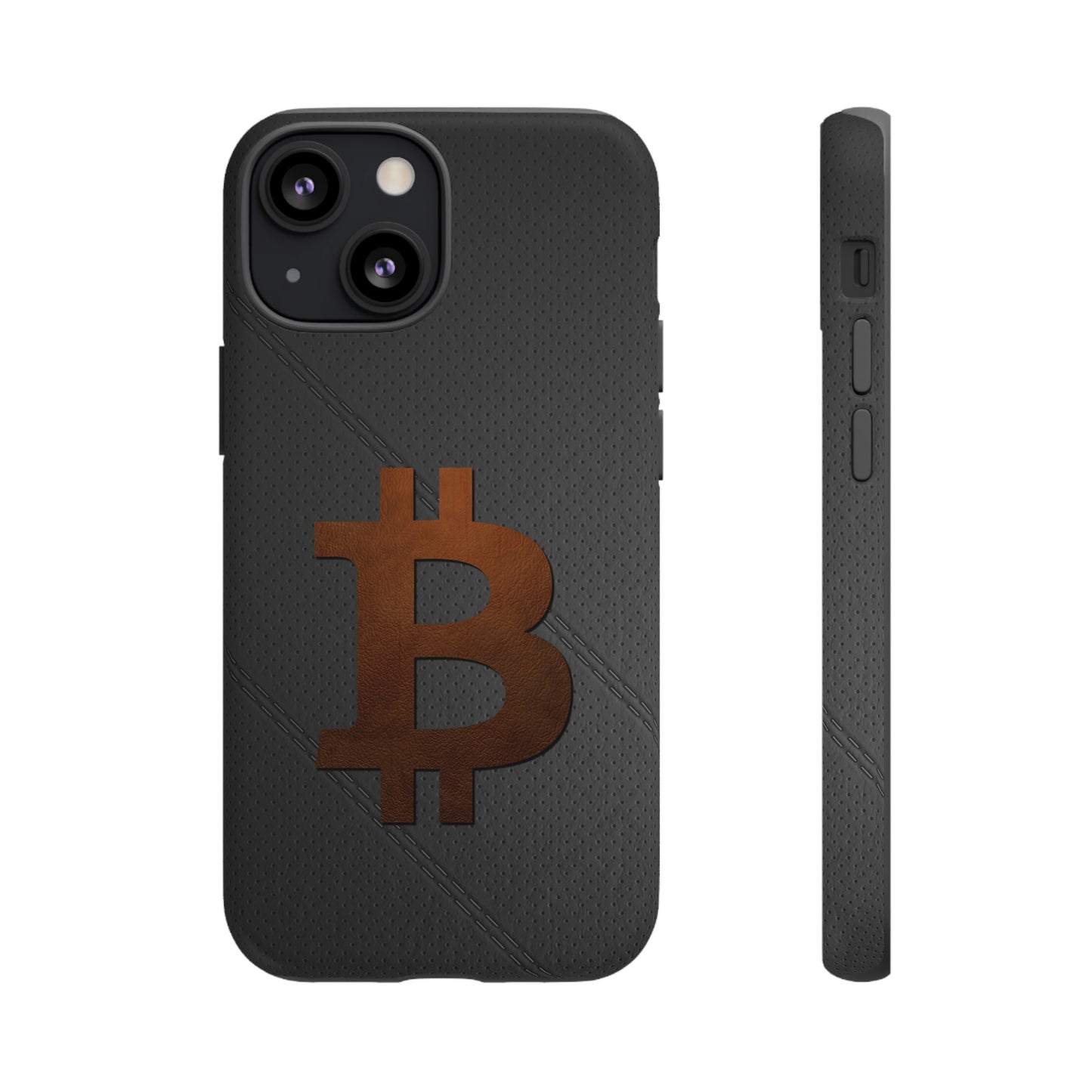 Bitcoin Brown Leather Case