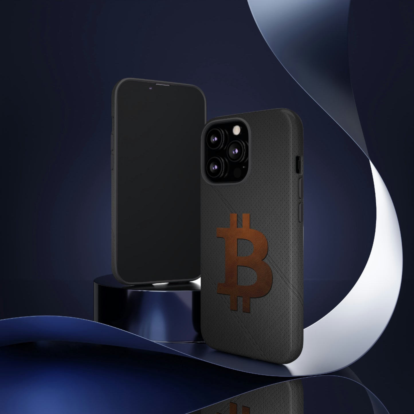 Bitcoin Brown Leather Case