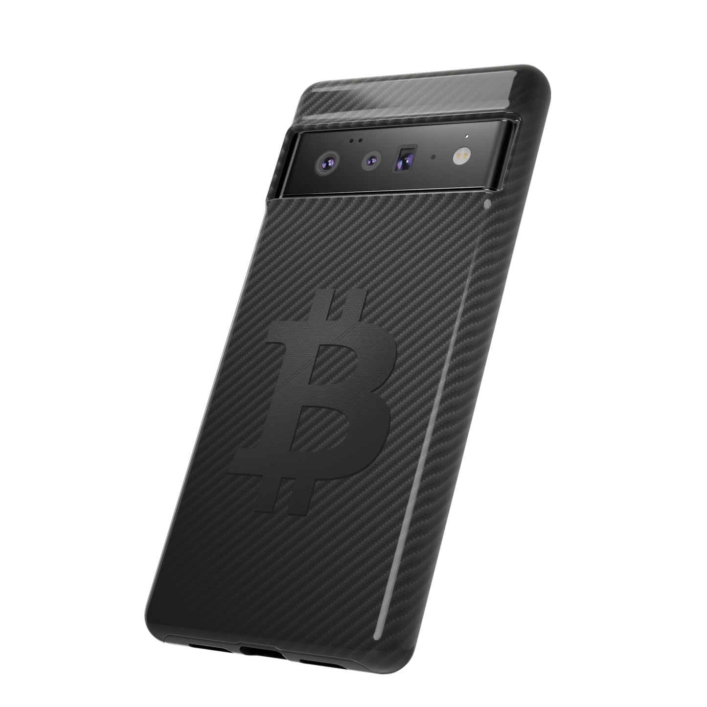 Bitcoin Fiber Blk Leather Tough Case