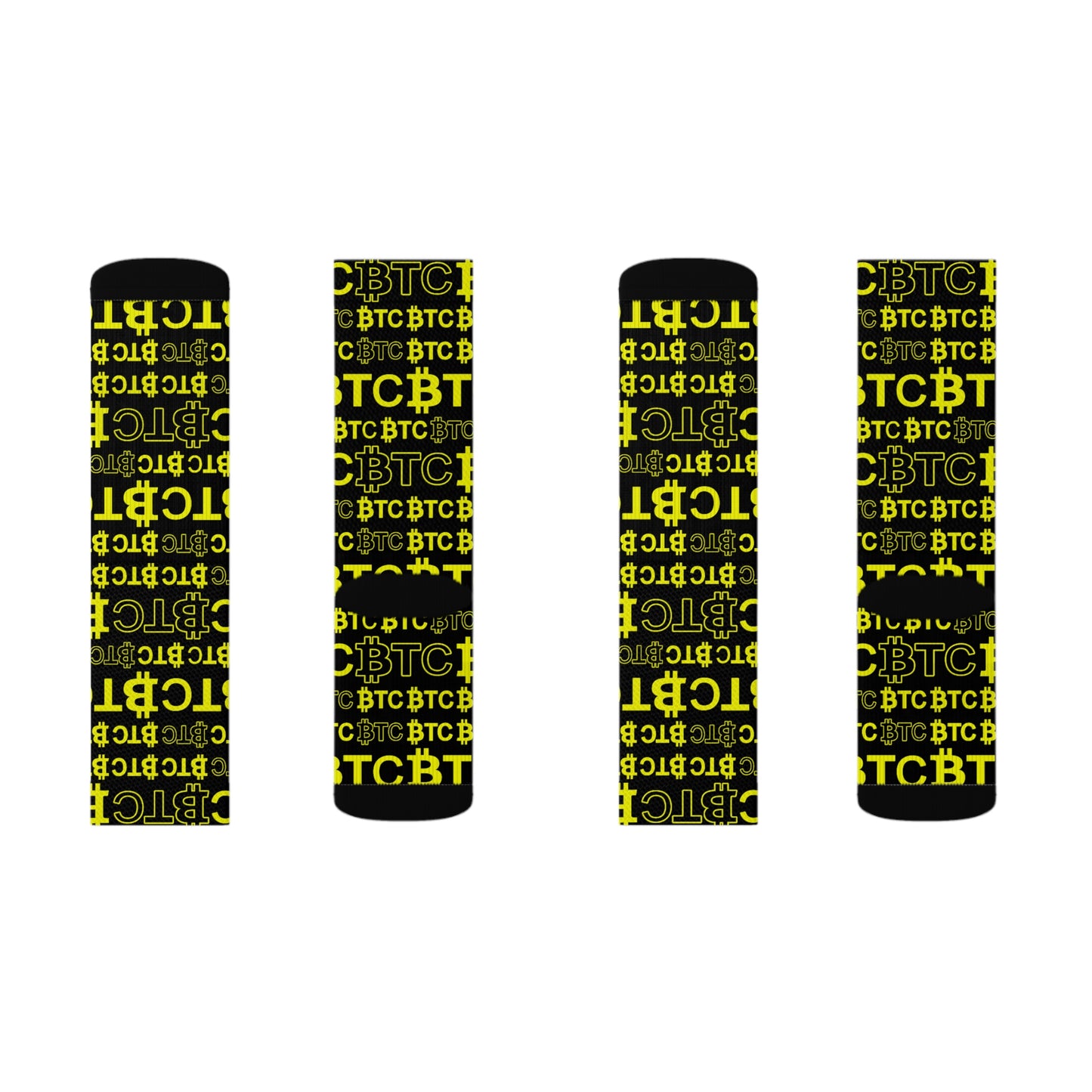 Bitcoin Dubay Yellow Socks
