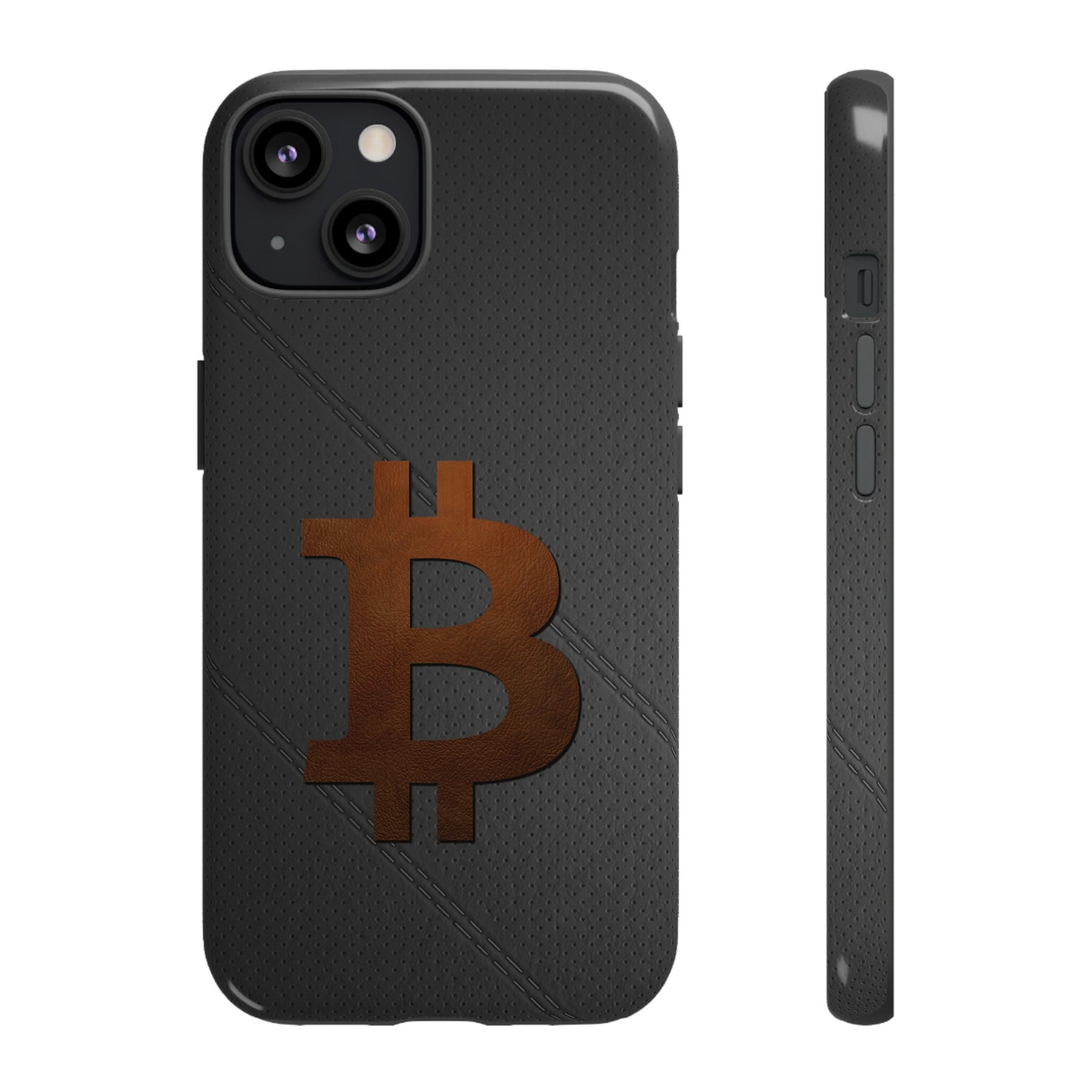 Bitcoin Brown Leather Case