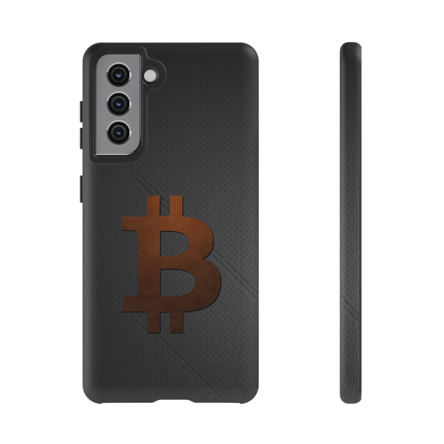 Bitcoin Brown Leather Case