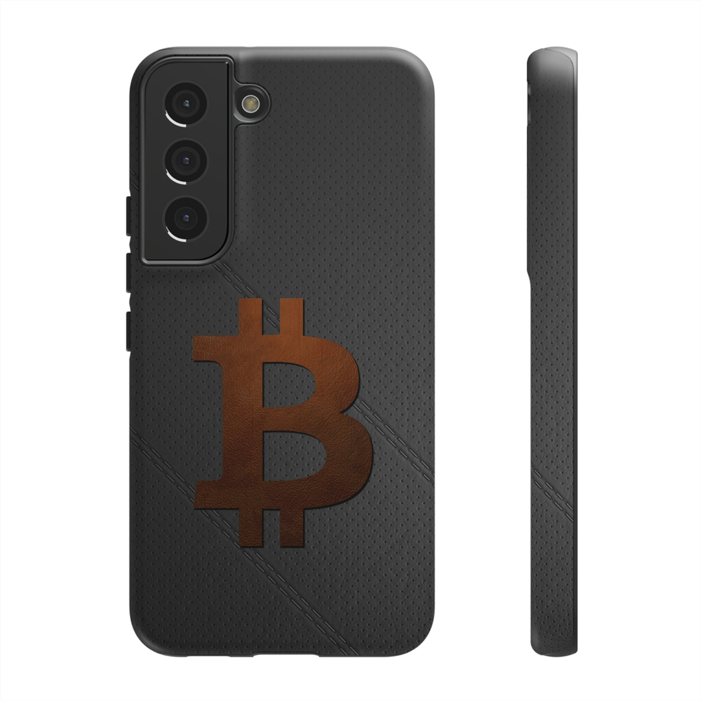 Bitcoin Brown Leather Case