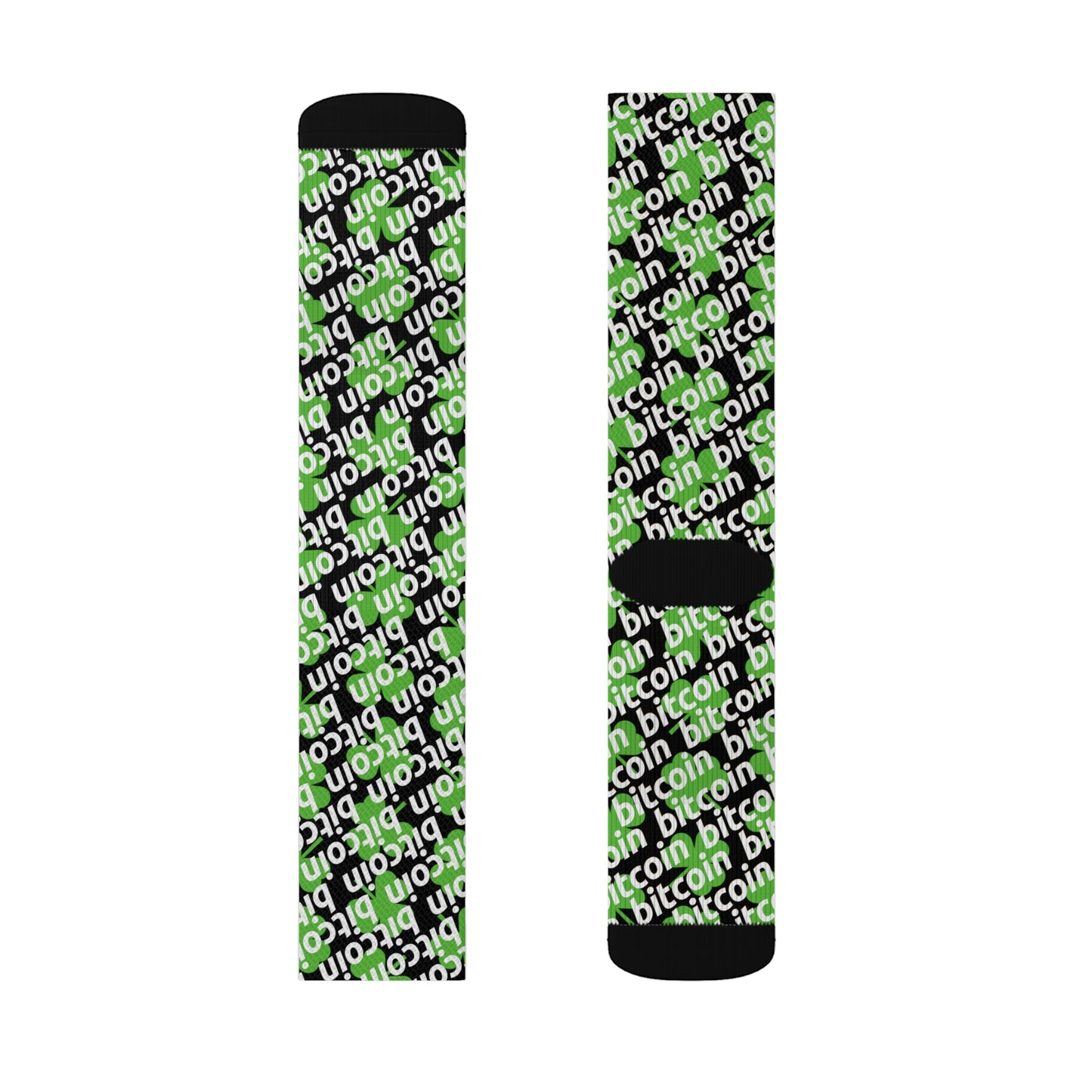 Bitcoin St. Patrick's Day Lucky Socks Printify