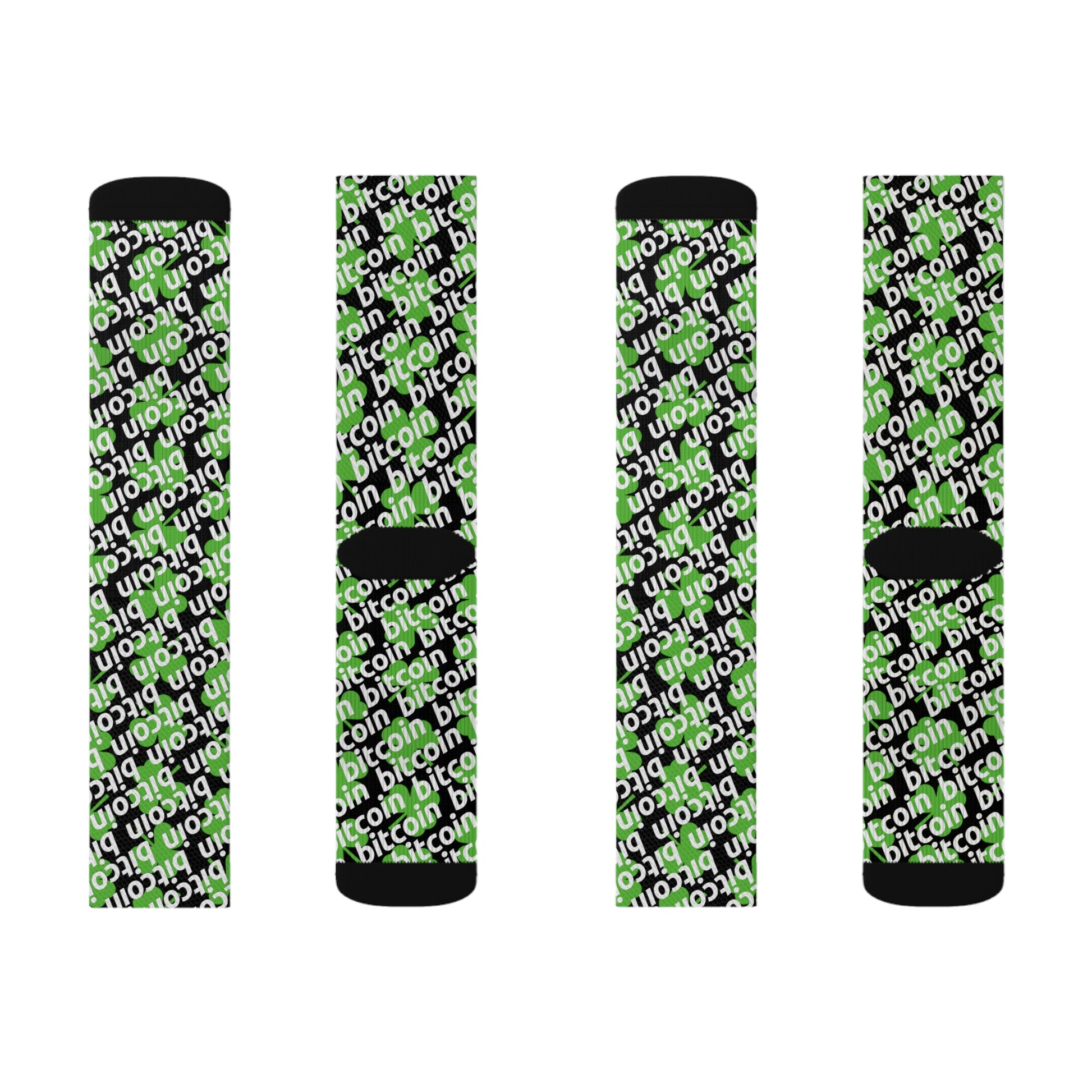 Bitcoin St. Patrick's Day Lucky Socks Printify