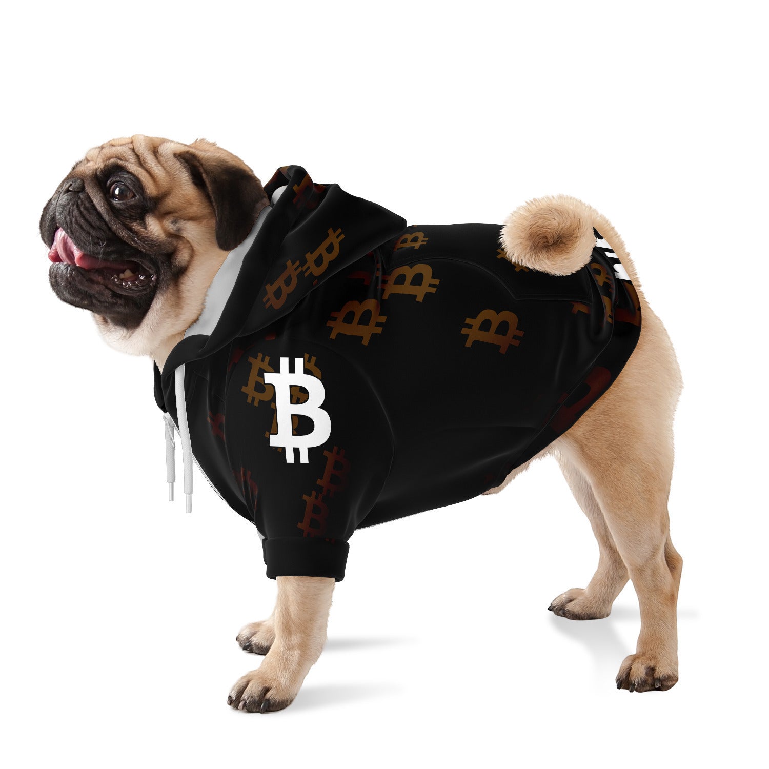 Bitcoin Pet | Athletic Dog Zip-Up Hoodie - AOP | bitcoin-pet-apparel | Subliminator
