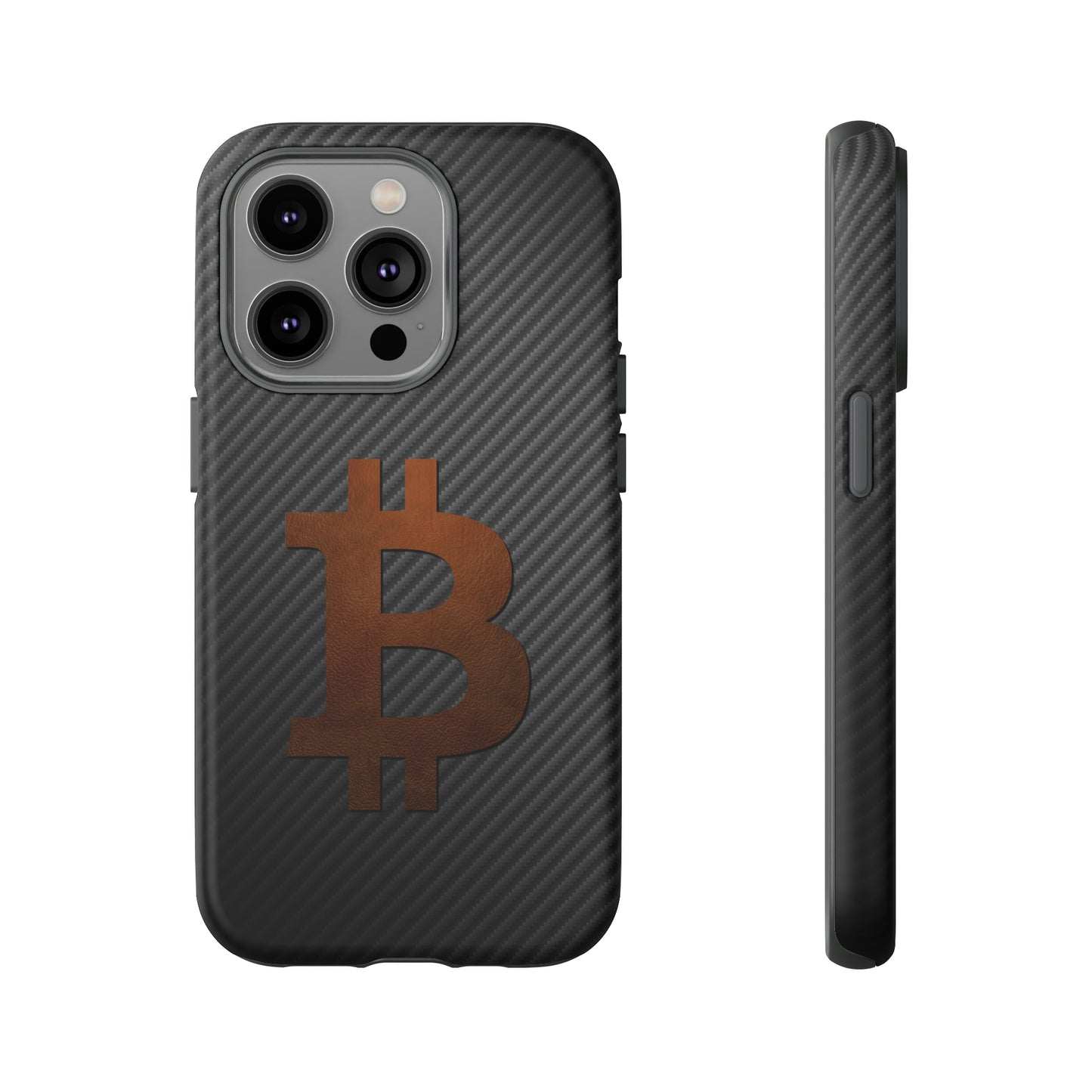 Bitcoin Fiber Brown Leather Case