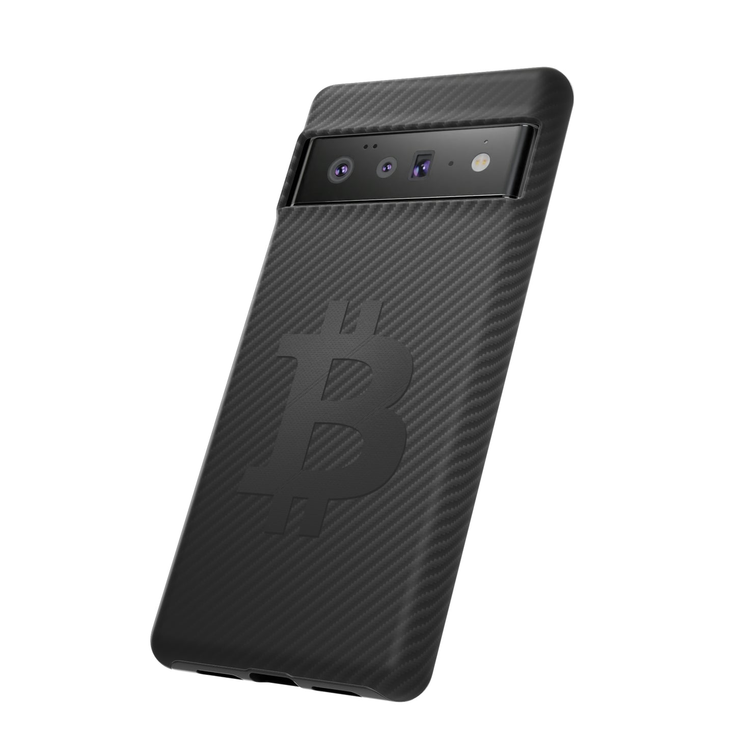 Bitcoin Fiber Blk Leather Tough Case In N Out Crypto