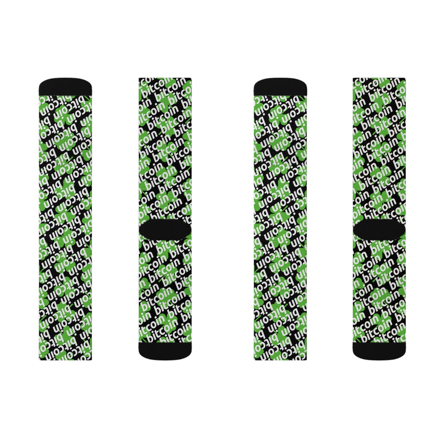 Bitcoin St. Patrick's Day Lucky Socks Printify