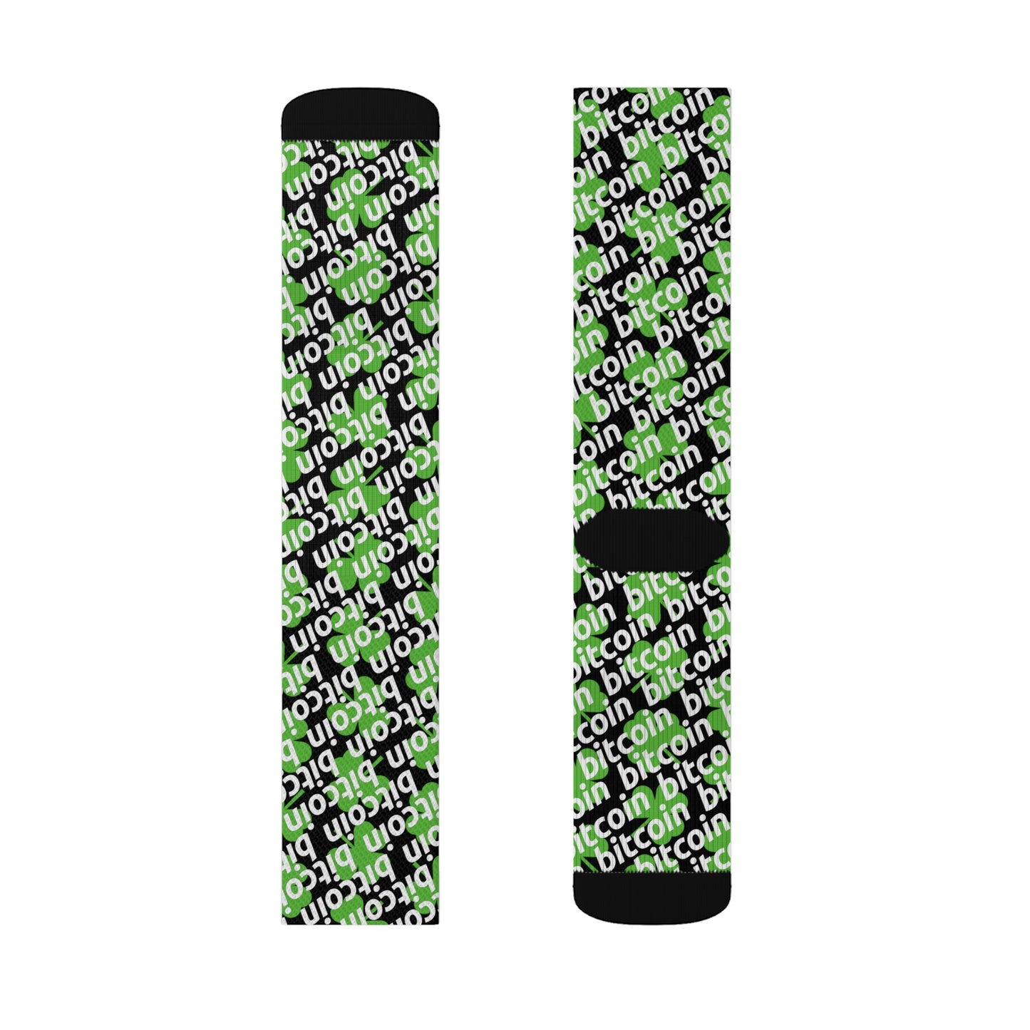 Bitcoin St. Patrick's Day Lucky Socks Printify